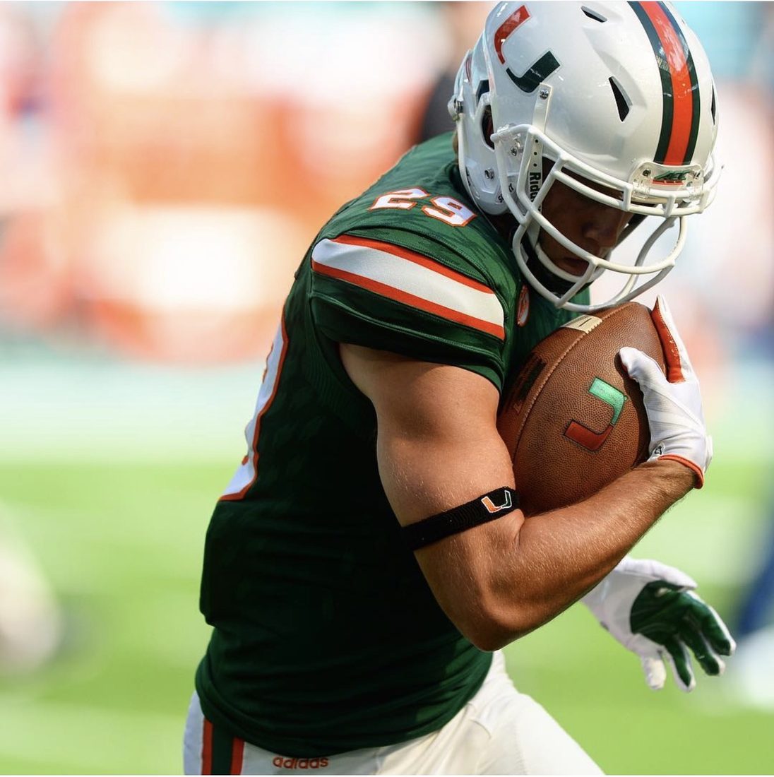Chad Allen playing college football
